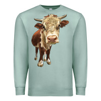Seafoam Hereford Heifer Premium Sweatshirt - LillyAllenDesigns