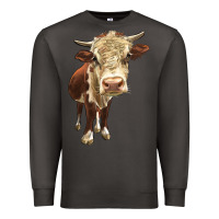 Smoke Hereford Heifer Premium Sweatshirt - LillyAllenDesigns