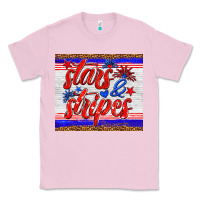Bubblegum Pink stars and stripes tumbler Classic Tee - HRA Design Shop