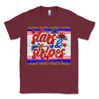 Burgundy stars and stripes tumbler Classic Tee - HRA Design Shop