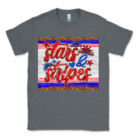 Charcoal Heather stars and stripes tumbler Classic Tee - HRA Design Shop