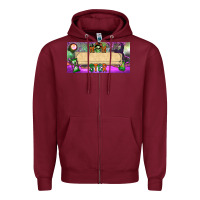Burgundy custom name momster license plate template Zipper Hoodie - BundleAndBundleShop