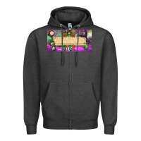 Charcoal Heather custom name momster license plate template Zipper Hoodie - BundleAndBundleShop