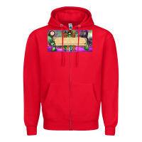 Red custom name momster license plate template Zipper Hoodie - BundleAndBundleShop