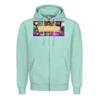 Seafoam custom name momster license plate template Zipper Hoodie - BundleAndBundleShop