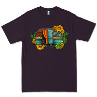 Plum caravan sunflowers and cactus Premium Tee - Artiststas