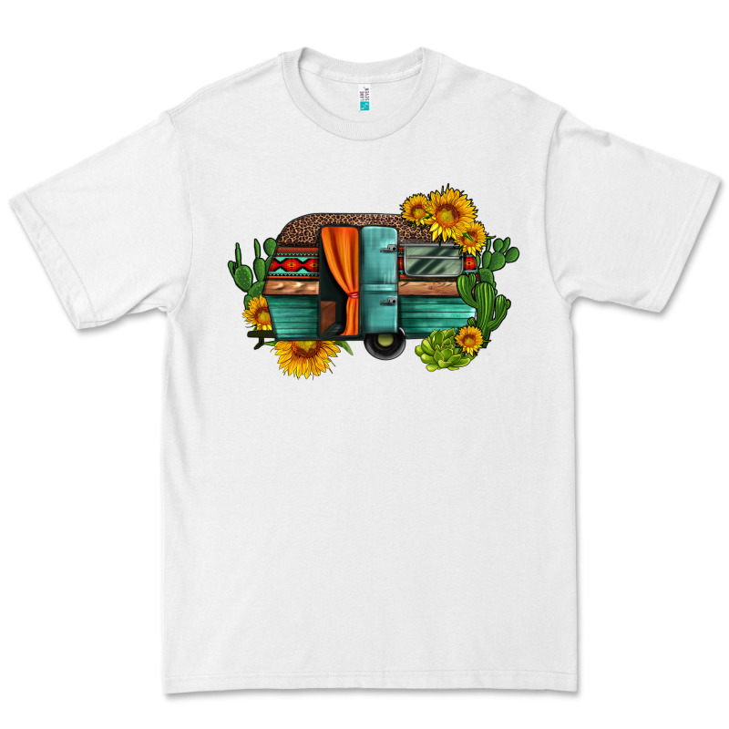 Caravan Sunflowers And Cactus Premium Tee by Artiststas | Teevron