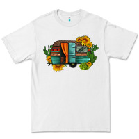 White caravan sunflowers and cactus Premium Tee - Artiststas