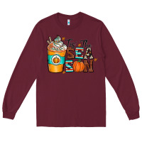 Burgundy tis the sea son Long Sleeve Tee - CowhideDigitalArt