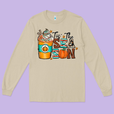 Tis The Sea Son Long Sleeve Tee Designed By Cowhidedigitalart