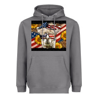 Storm Western 4th Of July Llama Background Heavyweight Hoodie - LillyAllenDesigns