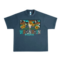 Midnight Navy wranglin mama Urban Heavy Tee - texasbilliewilder