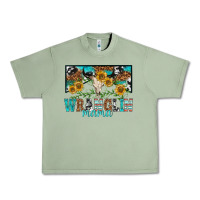Oil Green wranglin mama Urban Heavy Tee - texasbilliewilder