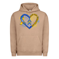 Pigment Burro world down syndrome day heart Urban Hoodie - Artiststas