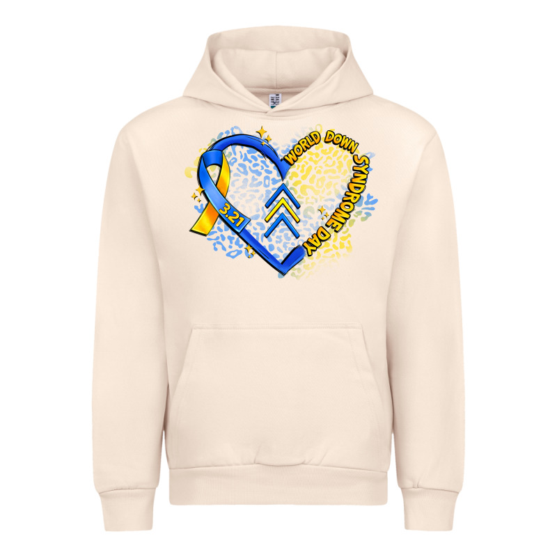 World Down Syndrome Day Heart Urban Hoodie by Artiststas | Teevron