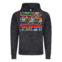 Vintage Black cowhide leopard serape Vintage Hoodie - RanaPortraitStore