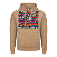 Vintage Coffee cowhide leopard serape Vintage Hoodie - RanaPortraitStore