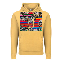 Vintage Mustard cowhide leopard serape Vintage Hoodie - RanaPortraitStore