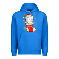True Royal christmas cat in Premium Hoodie - MaliasSmallBusiness