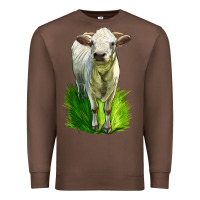 Chestnut Charolais Heifer Premium Sweatshirt - LillyAllenDesigns