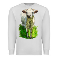 Dove Grey Charolais Heifer Premium Sweatshirt - LillyAllenDesigns