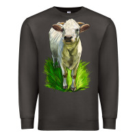 Smoke Charolais Heifer Premium Sweatshirt - LillyAllenDesigns