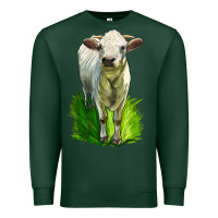 Sports Green Charolais Heifer Premium Sweatshirt - LillyAllenDesigns