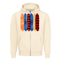 Sandshell Western Farm Life Pattern Brush Stroke Zipper Hoodie - Bettercallsaul