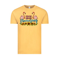 Vintage Mustard be flamezing flamingo Vintage Tee - BarkalooDesign
