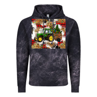 Cloud Black christmas farm tractor Vintage Hoodie - RanaPortraitStore