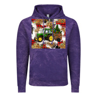 Cloud Purple christmas farm tractor Vintage Hoodie - RanaPortraitStore