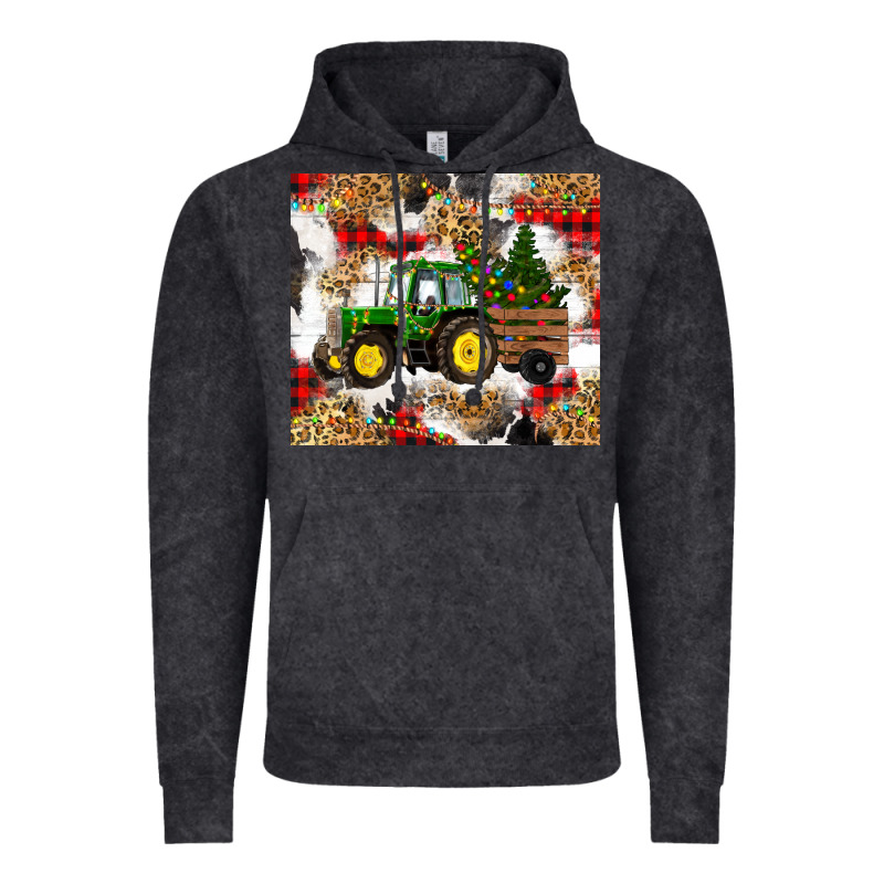 Christmas Farm Tractor Vintage Hoodie by RanaPortraitStore | Teevron