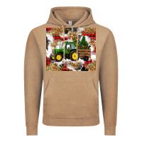 Vintage Coffee christmas farm tractor Vintage Hoodie - RanaPortraitStore