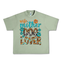 Oil Green wife mother dog lover with paws Urban Heavy Tee - texasbilliewilder