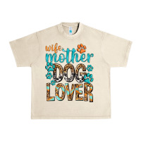 Sandshell wife mother dog lover with paws Urban Heavy Tee - texasbilliewilder