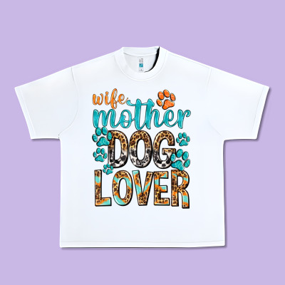 Wife Mother Dog Lover With Paws Urban Heavy Tee Designed By Texasbilliewilder
