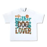 White wife mother dog lover with paws Urban Heavy Tee - texasbilliewilder