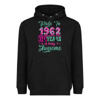 Black made in 1962, 60 years of being awesome Heavyweight Hoodie - Jasminsmagicworld