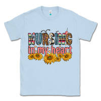 Dusty Blue nursing in my heart Classic Tee - FaDigitalArtStudio