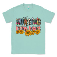 Seafoam nursing in my heart Classic Tee - FaDigitalArtStudio