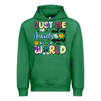 Emerald just me and my anxiety against the world Urban Hoodie - Artiststas
