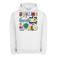 Pigment Lunar Rock just me and my anxiety against the world Urban Hoodie - Artiststas