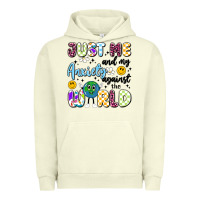 Pigment Pistachio just me and my anxiety against the world Urban Hoodie - Artiststas