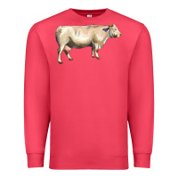Cardinal charolais cattle Premium Sweatshirt - LillyAllenDesigns