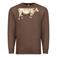 Chestnut charolais cattle Premium Sweatshirt - LillyAllenDesigns