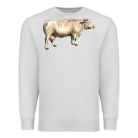 Dove Grey charolais cattle Premium Sweatshirt - LillyAllenDesigns