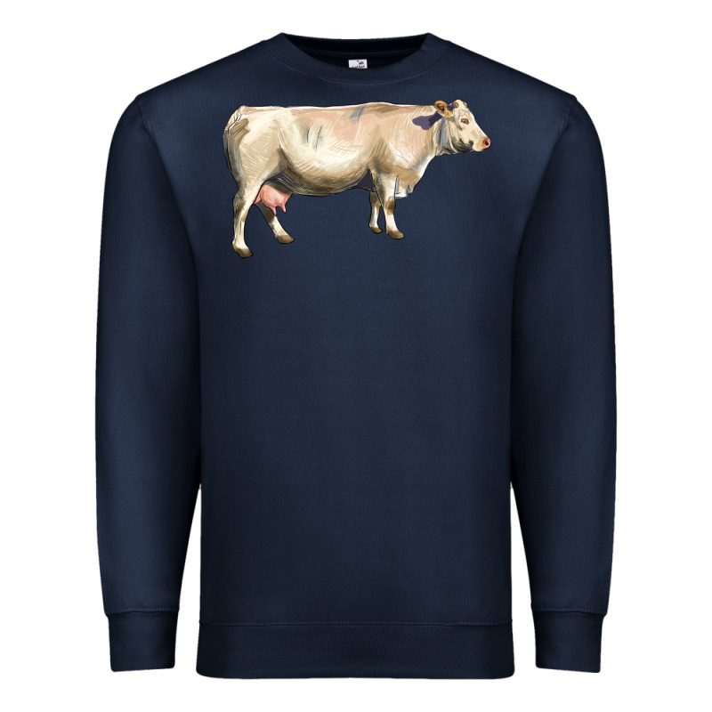 Charolais Cattle Premium Sweatshirt by LillyAllenDesigns | Teevron