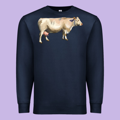 Charolais Cattle Premium Sweatshirt Designed By Lillyallendesigns