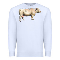 White charolais cattle Premium Sweatshirt - LillyAllenDesigns