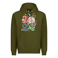 Army Green 2024 happy new year Premium Hoodie - MaliasSmallBusiness